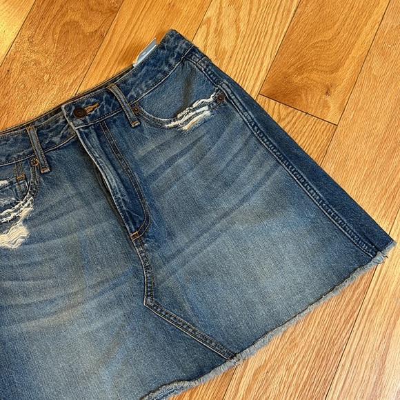 Abercrombie & Fitch denim mink skirt - Picture 3 of 9